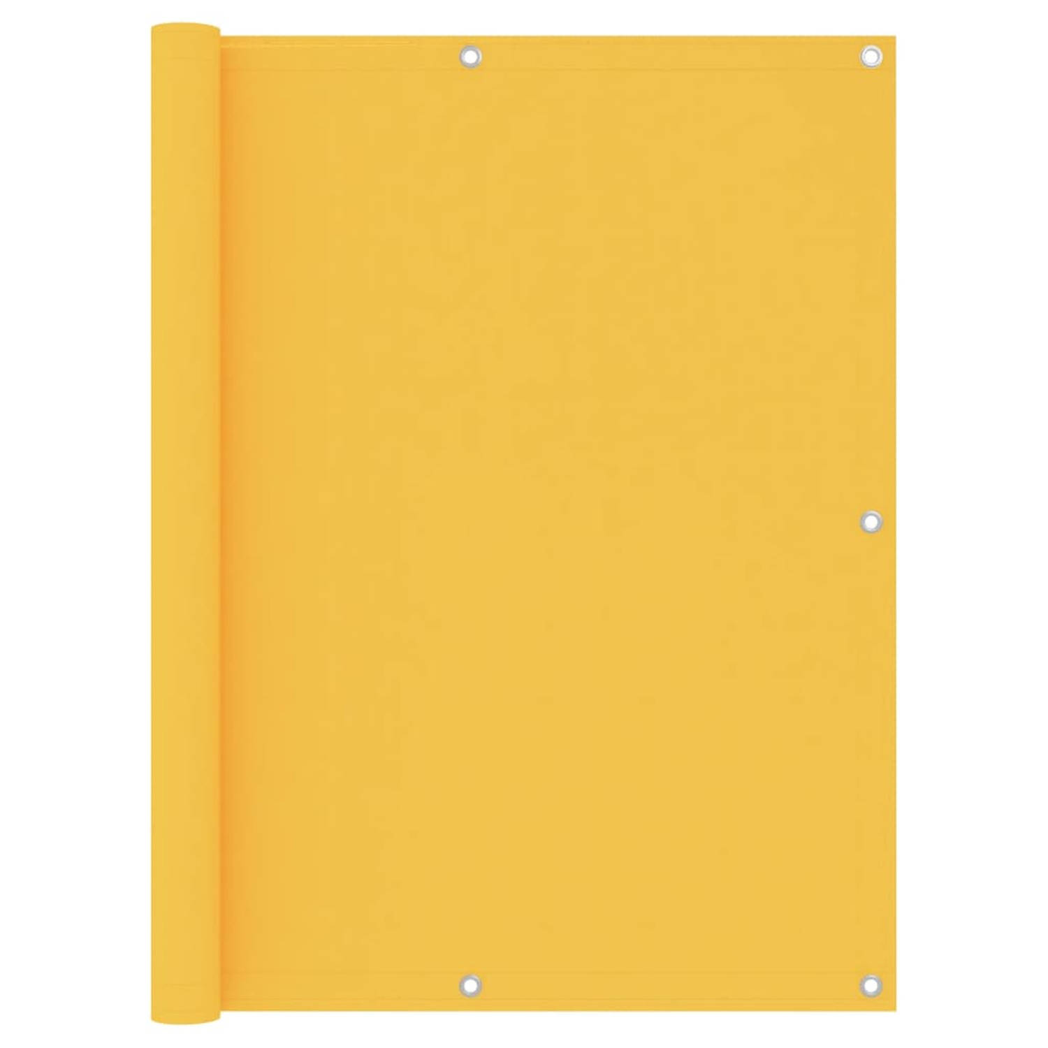 vidaXL Balkonscherm 120x300 cm oxford stof geel