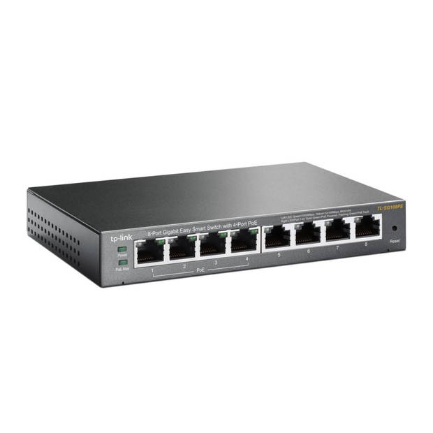 TP-Link netwerk switch 5 poorten TL-SG1005P (Zwart)