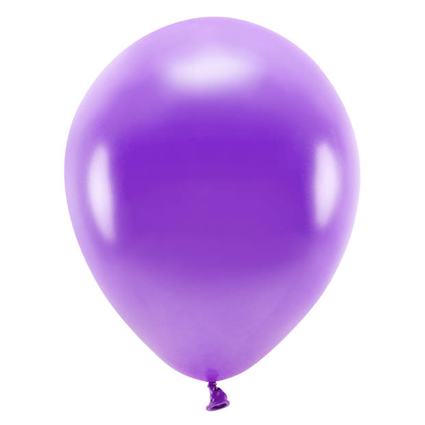 Party ballonnen bio afbreekbaar - 100x - paars - Milieuvriendelijk - Ballonnen