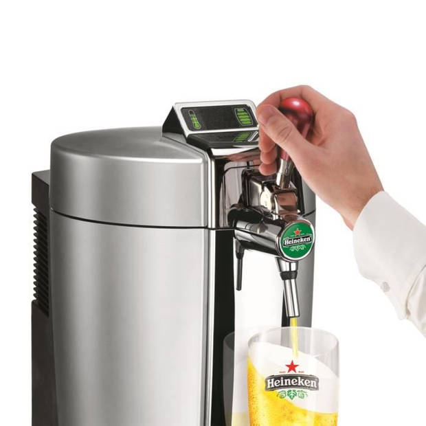 KRUPS bierbrouwer Beertender - VB700E00 - Compatibele 5L vaten - Chrome