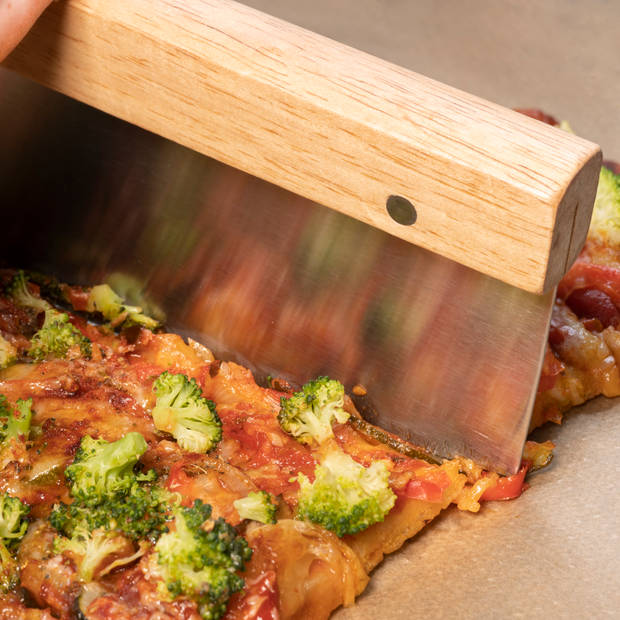 Krumble Pizzames met houten handvat