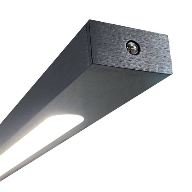 Masterlight Hanglamp Real 2 LED 160 cm zwart nikkel