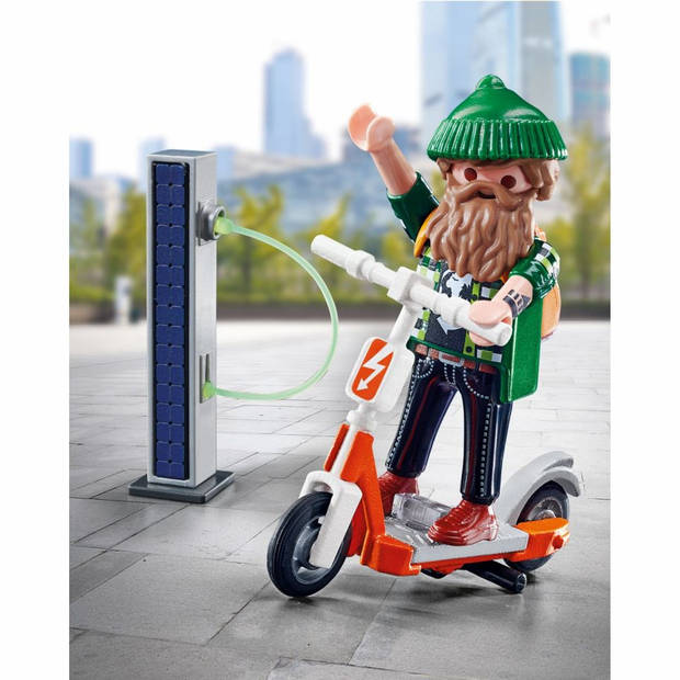 Playmobil Special Plus Hipster met e-scooter - 16-delig