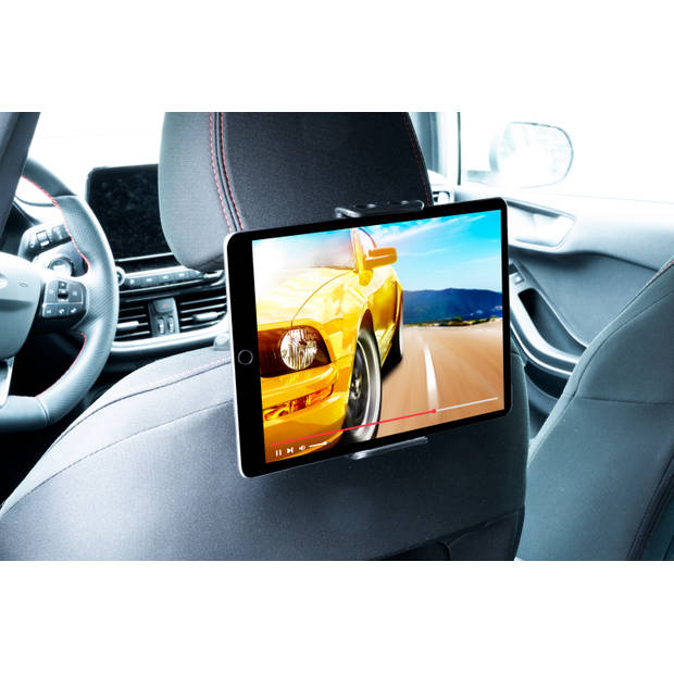 All Ride Tablet- en Telefoonhouder - Auto - Hoofdsteun Montage - Universele Autohouder - 360 Graden Roteren