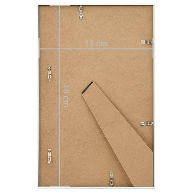 vidaXL Fotolijsten 3 st voor tafel 13x18 cm MDF wit