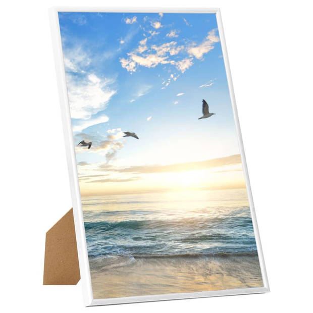 vidaXL Fotolijsten 5 st voor tafel 21x29,7 cm MDF wit