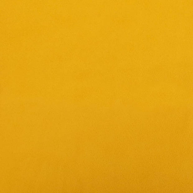 vidaXL Barkrukken 2 st fluweel geel