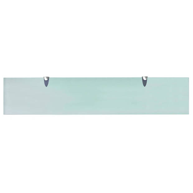 The Living Store Zwevende Glazen Plank - 100 x 20 cm - Transparant - 8 mm dikte