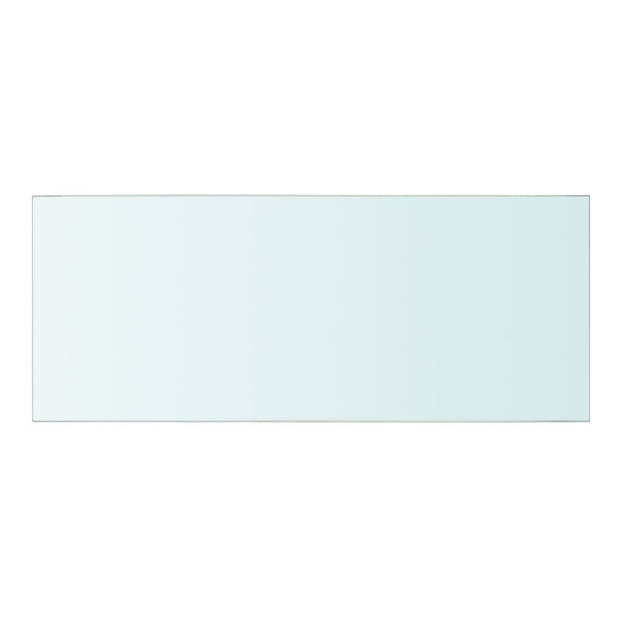 The Living Store Glazen Schap - Transparant Gehard Glas - 50 x 20 cm - 8 mm Dikte
