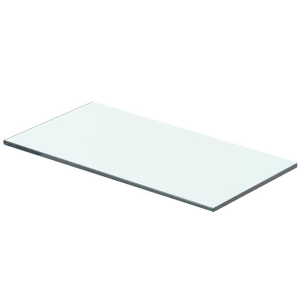 vidaXL Schappen 2 st 40x15 cm glas transparant