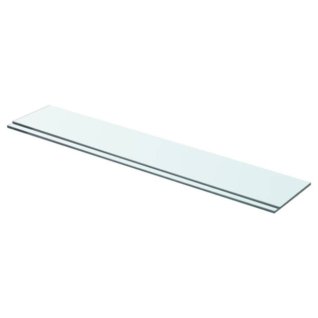 vidaXL Schappen 2 st 70x12 cm glas transparant