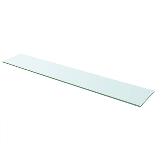 vidaXL Schappen 2 st 110x20 cm glas transparant