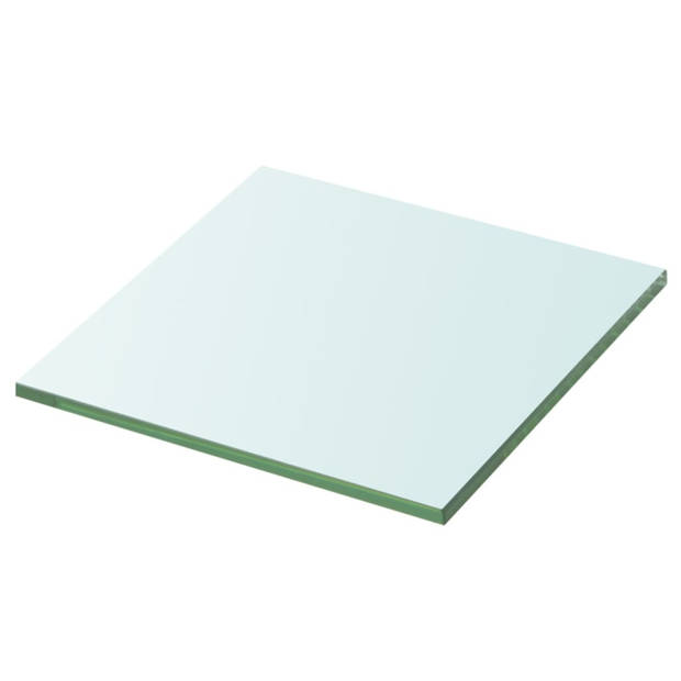 vidaXL Schappen 2 st 30x30 cm glas transparant