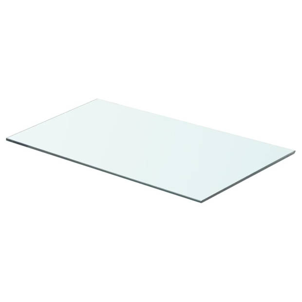 vidaXL Schappen 2 st 60x45 cm glas transparant