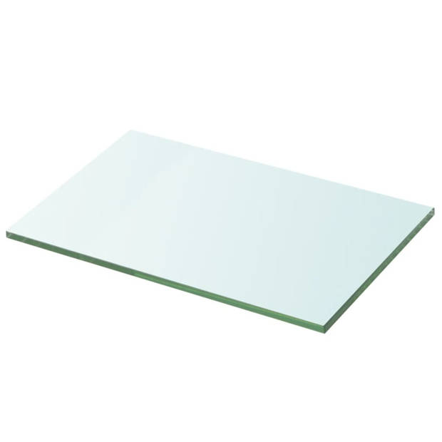 vidaXL Schappen 2 st 20x25 cm glas transparant