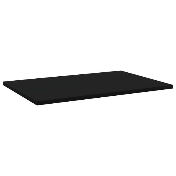 vidaXL Wandschappen 4 st 60x40x1,5 cm spaanplaat zwart