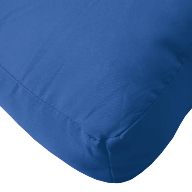 The Living Store Palletkussens - Polyester - Comfortabel - Geschikt voor binnen en buiten - Koningsblauw