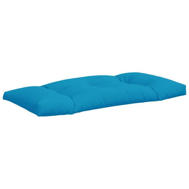 vidaXL Palletkussens 3 st stof blauw