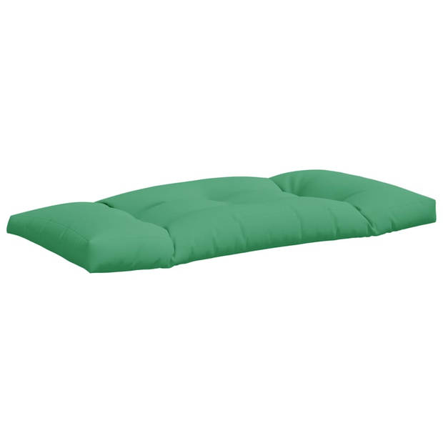 The Living Store Palletkussens - Groen - Polyester - Zachte vulling - 103 x 58 x 10 cm - Waterafstotend