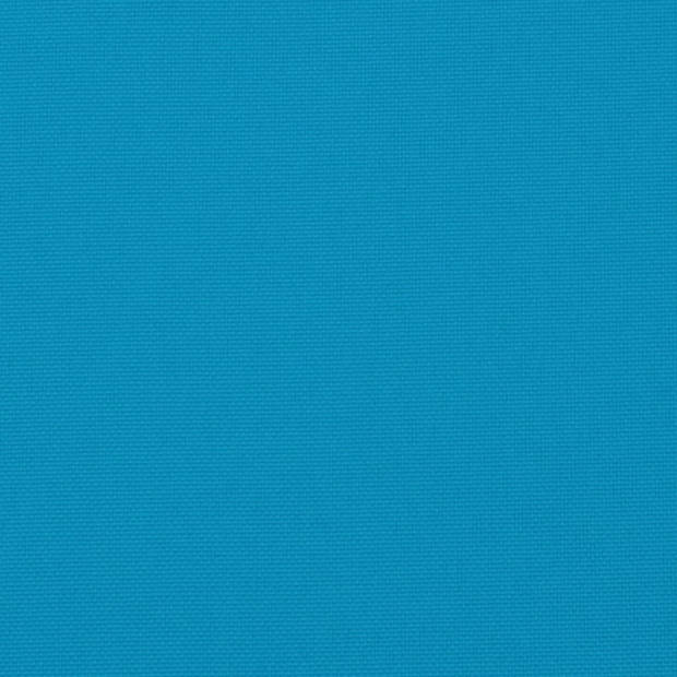 The Living Store Palletkussens - Polyester - Zachte vulling - Brede toepassing - Kleur blauw - Afmetingen zitkussen-