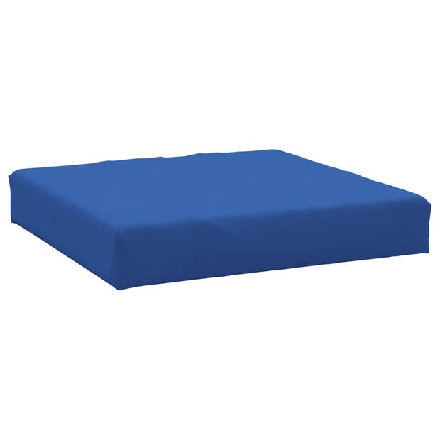 The Living Store Palletkussens - 60 x 60 x 8 cm - Blauw - Oxford stof