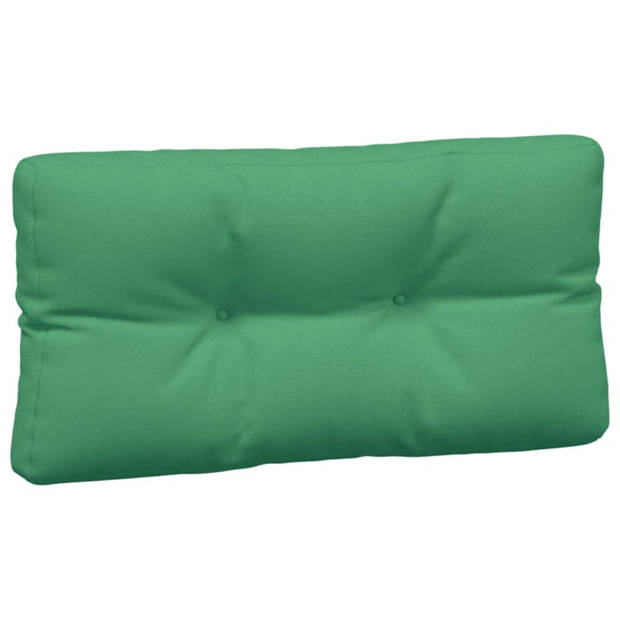 The Living Store Palletkussens - Groen - Polyester - Holle vezel - 120x80x12 cm - Waterafstotend