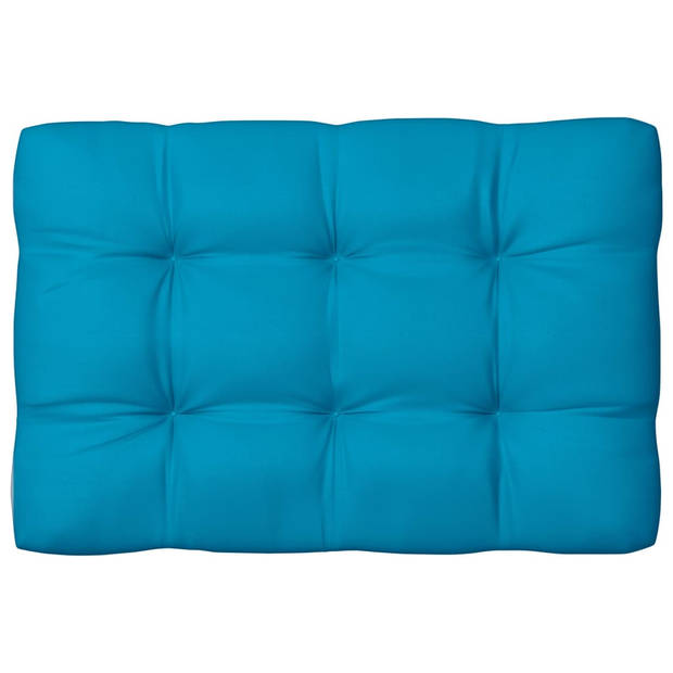 vidaXL Bankkussens pallet 7 st blauw