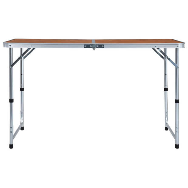 vidaXL Campingtafel inklapbaar 120x60 cm aluminium