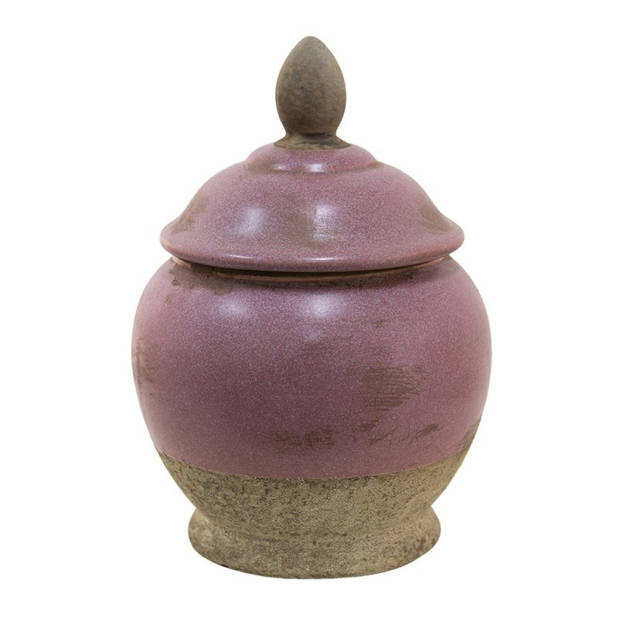 Clayre & Eef Roze Decoratieve pot Ø 19*26 cm 6CE1383