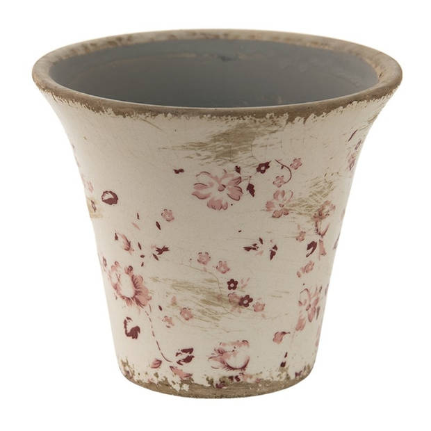 Clayre & Eef Roze Decoratie bloempot Ø 12*11 cm 6CE1418