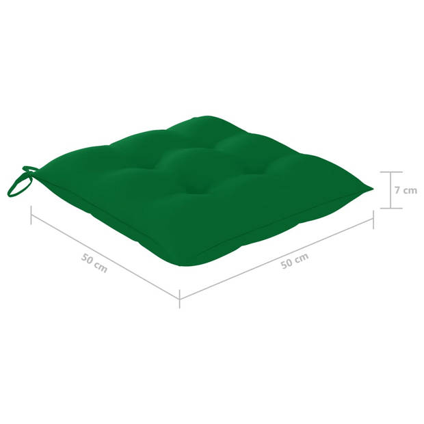 vidaXL Tuinstoelen 8 st met kussens massief acaciahout grijs