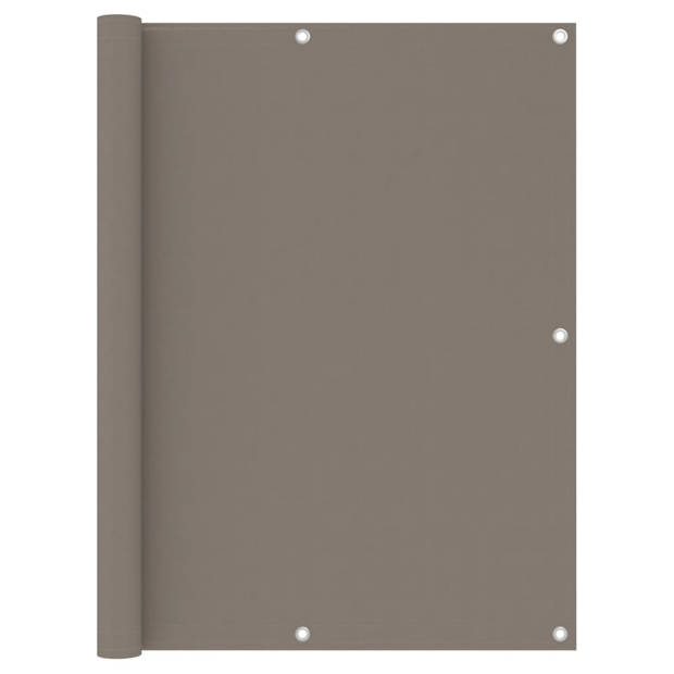 vidaXL Balkonscherm 120x400 cm oxford stof taupe