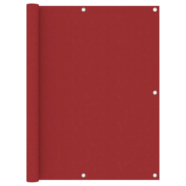 vidaXL Balkonscherm 120x500 cm oxford stof rood