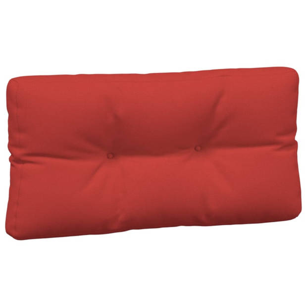 The Living Store - Palletkussens - Rood - Polyester - 120 x 80 x 12 cm - Waterafstotend