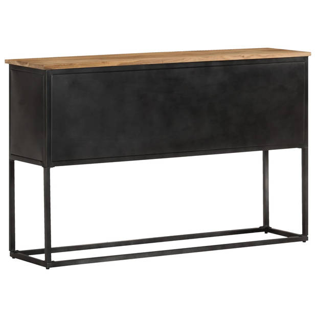 The Living Store Dressoir Opbergkast - 120x30x75cm - Massief Acaciahout - Industrieel design