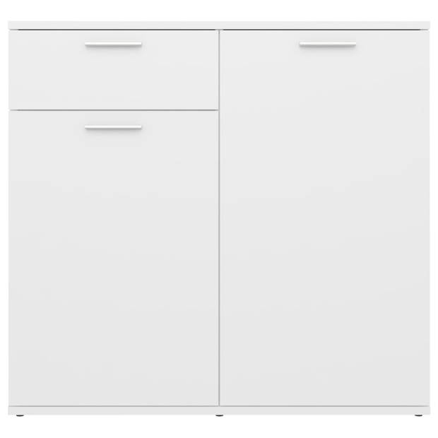 vidaXL Dressoir 80x36x75 cm bewerkt hout wit