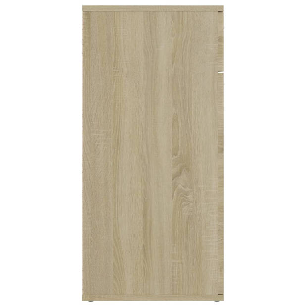 vidaXL Dressoir 80x36x75 cm bewerkt hout sonoma eikenkleurig