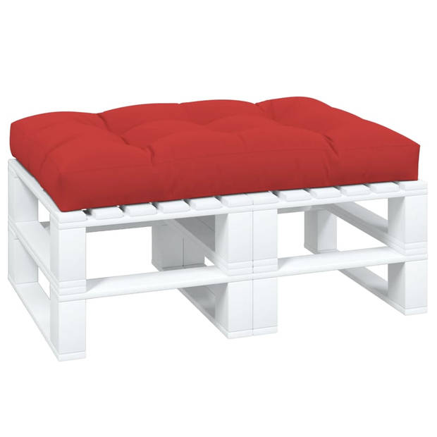 The Living Store Palletkussen - 120x80x12 cm - Waterafstotend - Rood - Polyester