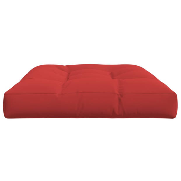 The Living Store Palletkussen - 120x80x12 cm - Waterafstotend - Rood - Polyester