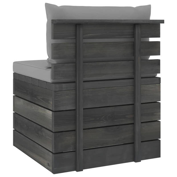 The Living Store Pallet Loungeset - Tuinmeubelset - 60x65x71.5cm - Massief grenenhout