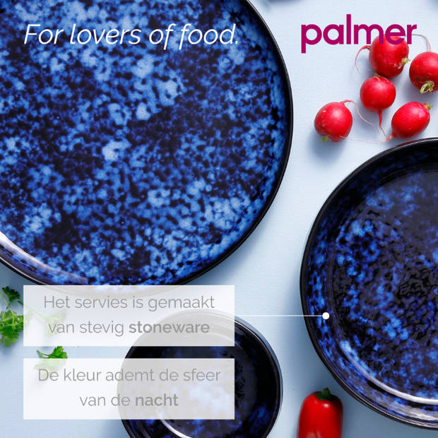 Palmer DS6 Schaal - Zwart/Blauw Bama Blue