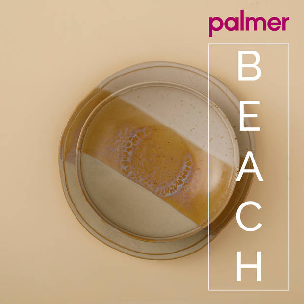 Palmer Schaal Beach 15.5 cm 80 cl Beige Stoneware 6 stuks