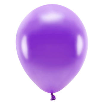 100x Paarse ballonnen 26 cm eco/biologisch afbreekbaar - Ballonnen