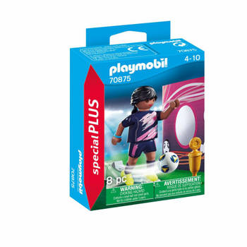 Playmobil Special Plus Voetbalster met doelmuur - 8-delig