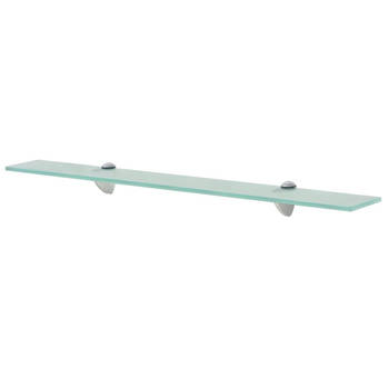 The Living Store Zwevende Plank - Glazen Schap 70 x 10 cm - Transparant Gehard Veiligheidsglas - Draagvermogen 10 kg