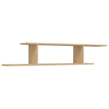 vidaXL Tv-wandschap 125x18x23 cm bewerkt hout sonoma eikenkleurig