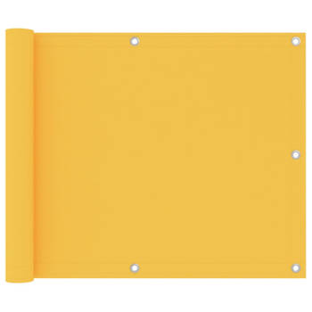 vidaXL Balkonscherm 75x500 cm oxford stof geel