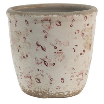 Clayre & Eef Roze Decoratie bloempot Ø 14*13 cm 6CE1417L