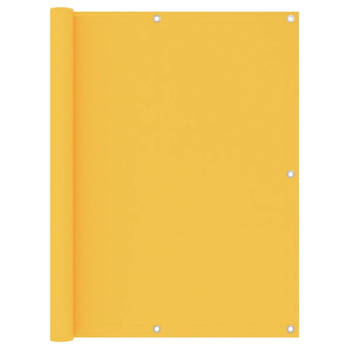 vidaXL Balkonscherm 120x300 cm oxford stof geel
