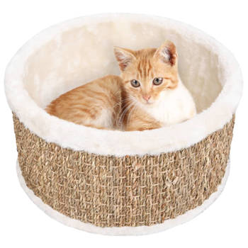 vidaXL Kattenmand rond 36 cm zeegras